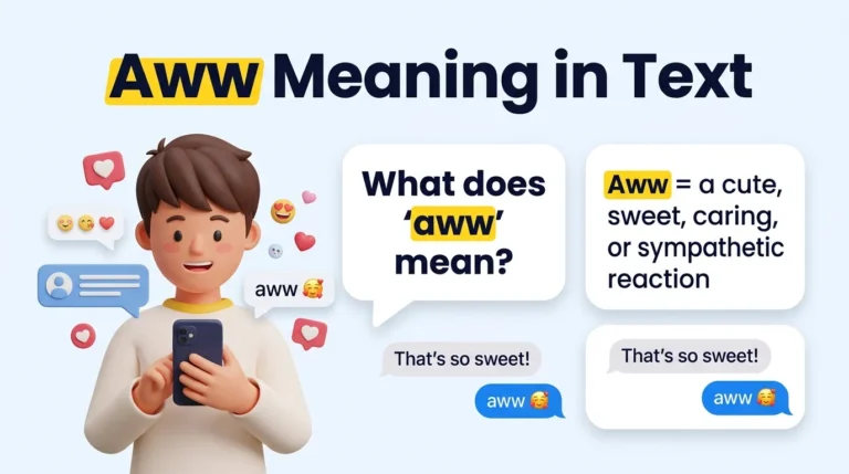 Aww Meaning in Text