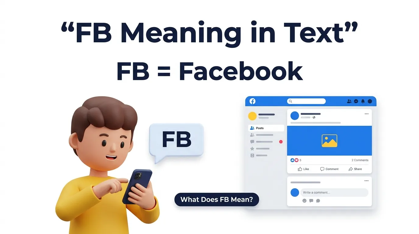 FB meaning in text