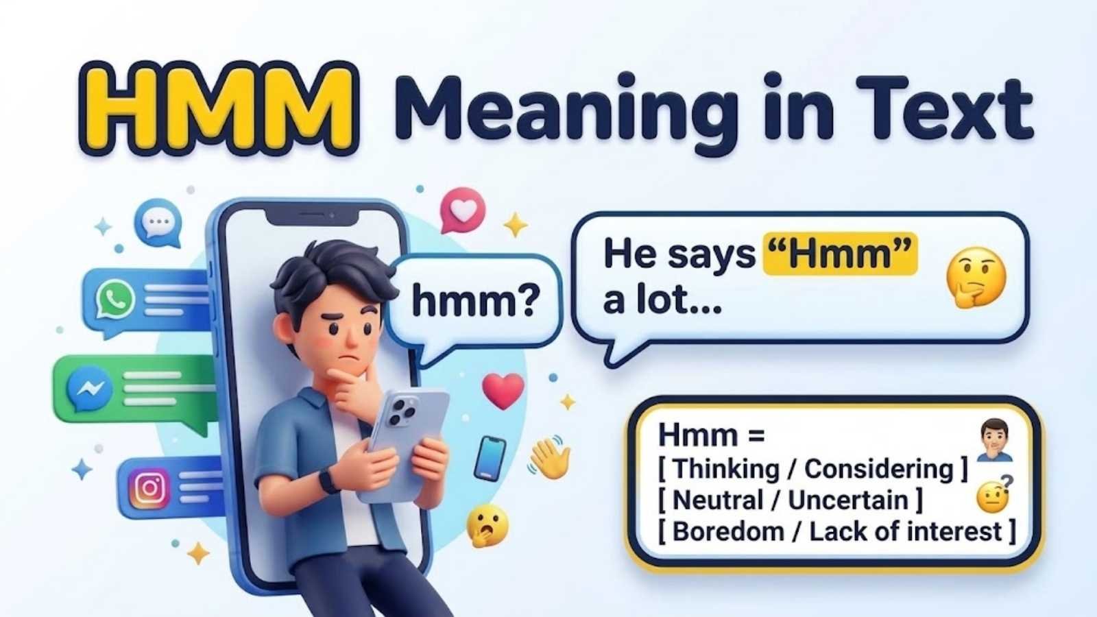 Hmm Meaning in Text