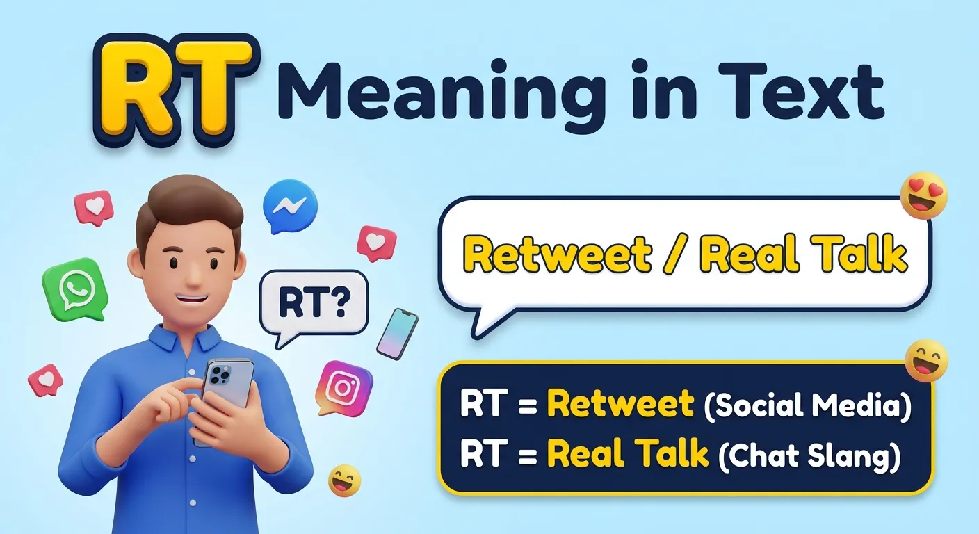 RT Meaning in Text